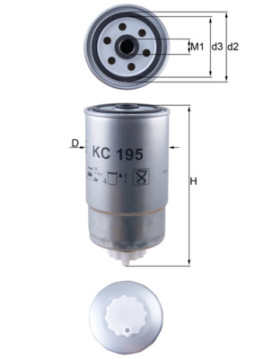 KC 195 Palivový filtr KNECHT