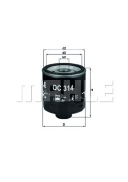 OC 314 Olejový filtr KNECHT