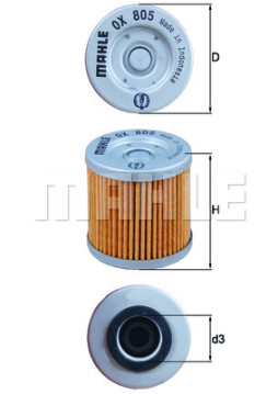 OX 805 Olejový filtr KNECHT