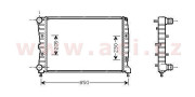 01002087 7/02- chladič 2.0i 16V JTS [580*403*28] VALEO, DENSO, BEHR-HELLA... VAN WEZEL