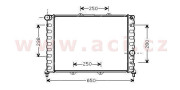 01002091 chladič 1.9JTD 16V (±AC), 2.4JTD 10V (±AC) [580*400*42] 01002091 VAN WEZEL