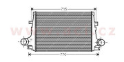 01004096 intercooler 1.9JTDM (+AC), 2.4 JTDM (+AC) [602*415*30] BEHR-HELLA 01004096 VAN WEZEL