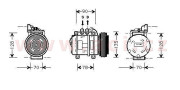 0200K018 94-98 kompresor klimatizace 3.9i (±AUT), 4.0i (±AUT), 2.5TD5 0200K018 VAN WEZEL