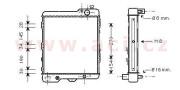 03002038 chladič 2.0, 2.2, 2.3E ±AUT [480*377*40] 03002038 VAN WEZEL