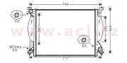 03002204 chladič 3.0i 30V AC, 3.2i 24V FSi AC 63044532 VAN WEZEL