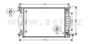 03002207 chladič 2.5TDi AUT AC 63040032 VAN WEZEL