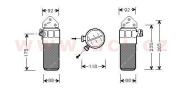 0300D260 sušič klimatizace 2.7i 30V, 1.9TDi, 2.5TDi 0300D260 VAN WEZEL