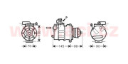 0300K280 kompresor klimatizace 4.2i 48V (+AUT), 4.2FSi 48V (+AUT) DENSO 0300K280 VAN WEZEL