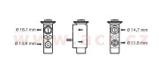 06001085 expanzní ventil klimatizace, všechny modely 06001085 VAN WEZEL