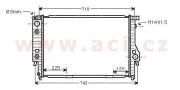 06002094 -8/91 chladič 524TD +AUT ±AC [650*440*42] 06002094 VAN WEZEL