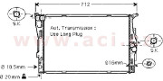 06002303 chladič 2.5i 24V AUTAC, 3.0i 24V AUTAC 60046030 VAN WEZEL