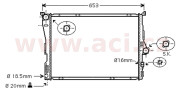 06002343 chladič 2.5i 24V AAC, 3.0i 24V AAC 58049532 VAN WEZEL