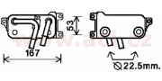 06003401 chladič motorového oleje [139*69*80] 06003401 VAN WEZEL