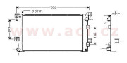 07002033 chladič 2.5TDi 8V AC 66532748 VAN WEZEL