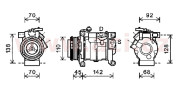 0700K128 kompresor klimatizace 3.3i, 3.8i, 2.8CRDi VAN WEZEL