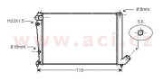 09002103 -8/00 chladič 1.8i 8V AUT, 1.8i 16V AUT, 2.0i 16V AUT 64039828 VAN WEZEL