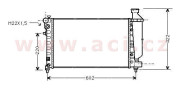 09002117 chladič 1.6i 8V +AUT ±AC [530*297*32] VAN WEZEL