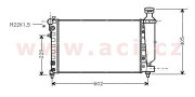 09002118 chladič 1.0 (+AC), 1.1i (+AC), 1.3i (+AC), 1.4i (±AUT ±AC), 1.6i 8V (+AC), 1.6i 16V GTi (±AC) [530*297*24] 09002118 VAN WEZEL