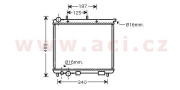 09002187 chladič 1.4i 8V +AUT ±AC [380*402*26] 09002187 VAN WEZEL