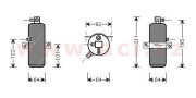 0900D202 sušič klimatizace (±AUT) VAN WEZEL