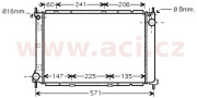 13002250 chladič 1.5DCi AC výroba UK 50738032 VAN WEZEL