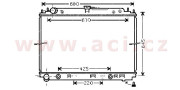 13002297 chladič 2.5 DCi AUTAC 60068536 VAN WEZEL