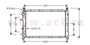 17002096 chladič 2.0i 16V AC, 1.7D AC, 1.9D AC, 1.9TD AC, 2.0TD AC 55836734 VAN WEZEL