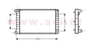 17002210 chladič 1.9D 8V, 1.9JTD [580*316*32] 17002210 VAN WEZEL