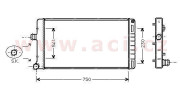 17002211 chladič 1.9D 8V +AC [700*306*38] VAN WEZEL