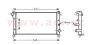 17002292 -10/04 chladič 1.1i 8V AC, 1.2i 8V AC 59031718 VAN WEZEL