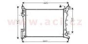 17002318 chladič 1.2 AC, 1.4 AC 54037524 VAN WEZEL