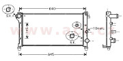 17002362 -10/04 chladič 1.3JTDM (±AC) [578*323*34] VAN WEZEL