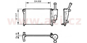 17002368 10/04- chladič 1.1i 8V -AC, 1.2i 8V -AC 50031718 VAN WEZEL
