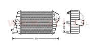 17004252 intercooler 1.9JTD AC 24017562 VAN WEZEL