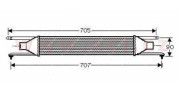 17004319 intercooler 1.3MJTD 55kW (±AC) [450*100*53] 17004319 VAN WEZEL