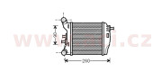 17004375 intercooler 1.4i 16V Abarth levý modul [182*175*63] VAN WEZEL