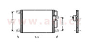 17005203 VAN WEZEL chladič klimatizace 2.4 TD/JTD [495*365*16] 17005203 VAN WEZEL