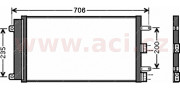 17005342 chladič klimatizace se sušičem 1.4i, 1.6i 56530816 VAN WEZEL