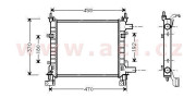 18002260 chladič 1.3i 8V AC 38036327 VAN WEZEL