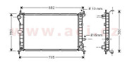 18002265 chladič 1.8TDi, 2.0i 16V AC 60035827 VAN WEZEL