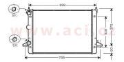 18002396 chladič 2.3i 16V AUTAC GALAXY 5/00- bez otvoru pro čidlo 63547034 VAN WEZEL