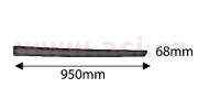 1806424 boční lišta předních dveří 5dv. černá P VAN WEZEL