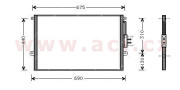 21005018 -3/03 chladič klimatizace bez sušiče 4.0i, 4.7i, 2.7CRDi, 3.1TD [610*458*16] 21005018 VAN WEZEL