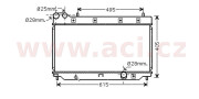 25002206 chladič 1.2i (±AC), 1.3i (±AC) VAN WEZEL