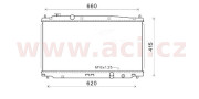 25002253 chladič 1.2i AC, 1.3i AC VAN WEZEL