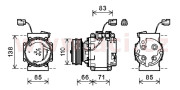 2500K260 kompresor klimatizace 1.2i, 1.3i 2500K260 VAN WEZEL