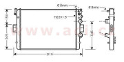 28002043 chladič 2.8D, 2.8TDi 65044032 VAN WEZEL