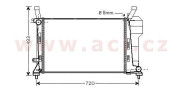 30002363 chladič 1.5i 8V AC, 1.7i 8V AC 59937426 VAN WEZEL