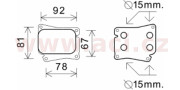 30003559 chladič motorového oleje [96*64*31] výroba BEHR-HELLA VAN WEZEL