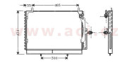 30005161 chladič klimatizace bez sušiče 2.0D, 2.5D, 3.0D, 2.5TD, 3.0TD [543*398*26] 30005161 VAN WEZEL